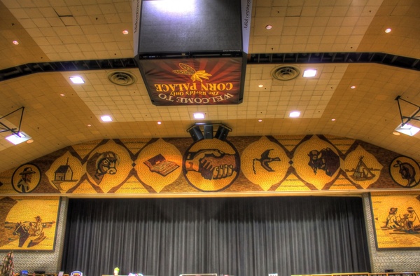 stage at the corn palace in mitchell south dakota