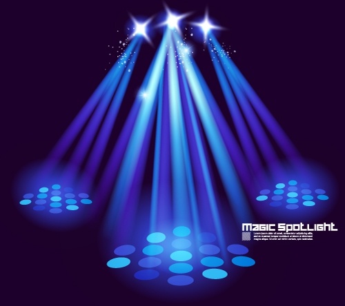 stage lighting effects 03 vector