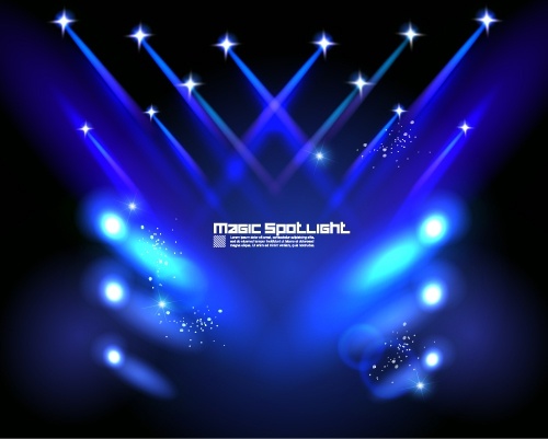 stage lighting effects 04 vector