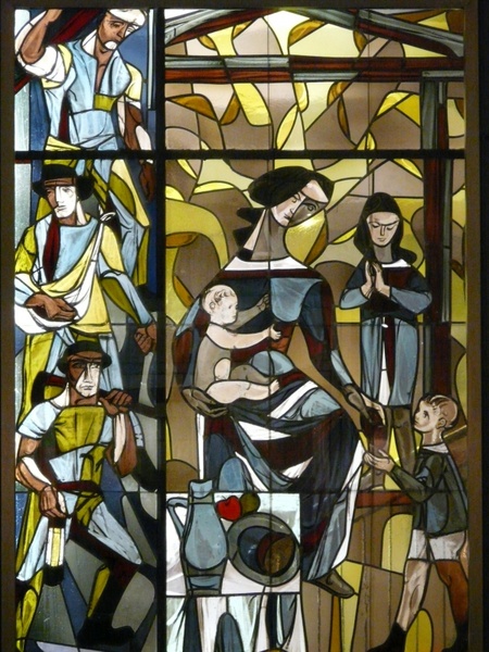 stained glass image glass