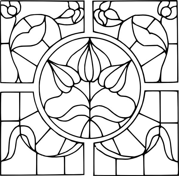 Stained Glass Motif clip art