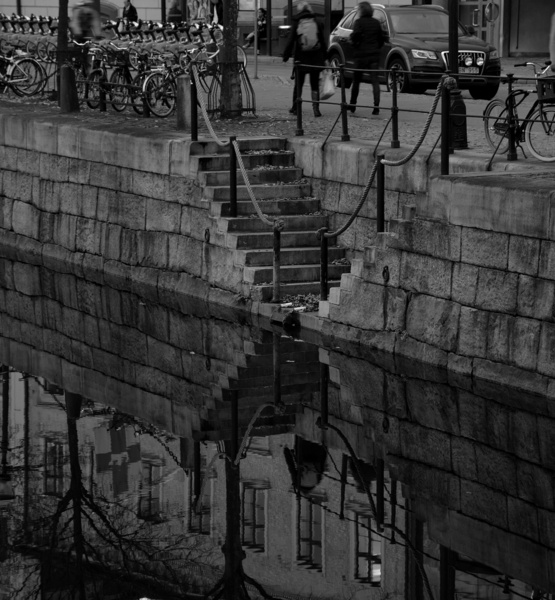 stairway through water 