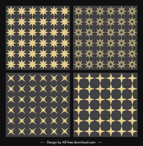 stars background templates classical flat repeating decor