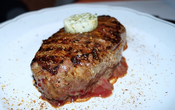 steak herb butter meat