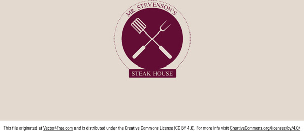 steakhouse logo vector