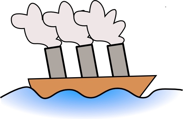 Steamer Boat clip art