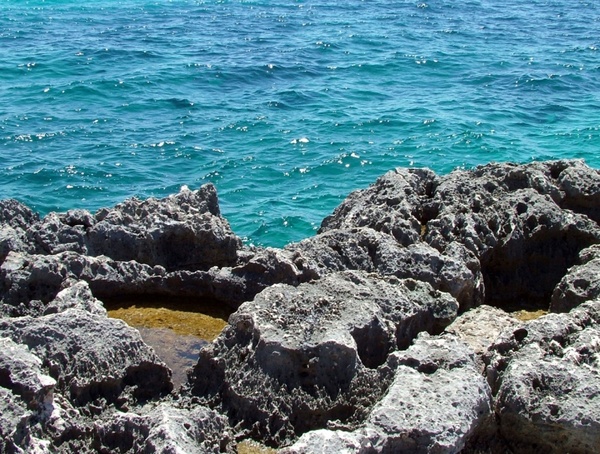 stones and water