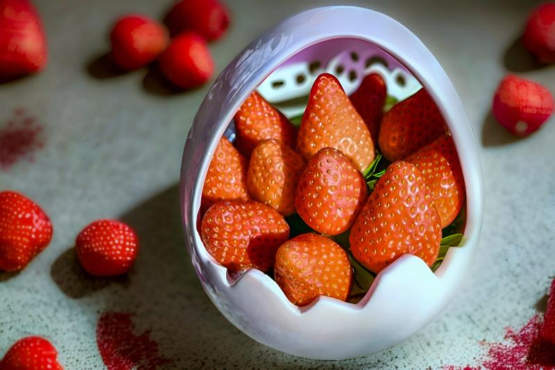 strawberry backdrop picture elegant closeup 
