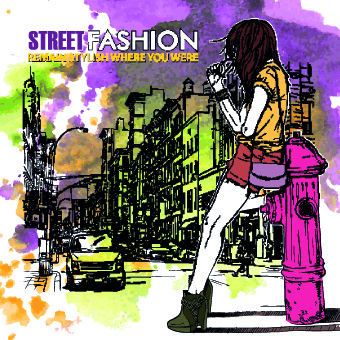 street fashion design elements vector