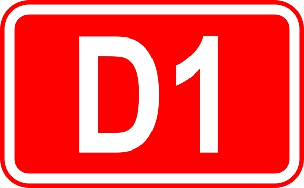 Street Sign Label D1 clip art 