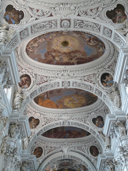 stucco ceiling blanket frescoes