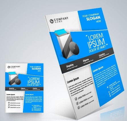 stylish business flyer template design 