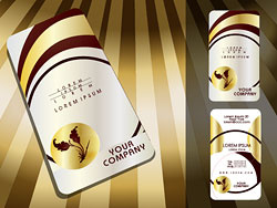 stylish creative cards free vector 