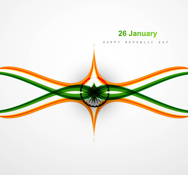 Stylish indian flag republic day beautiful tricolor wave design art vector  Vectors graphic art designs in editable .ai .eps .svg .cdr format free and  easy download unlimit id:6819130
