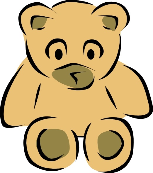 Stylized Teddy Bear clip art
