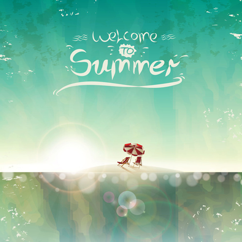 summer backgrounds with light vector dot