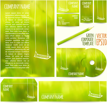 summer green company kit vector