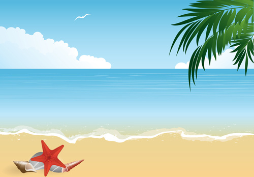Summer holiday beach creative background vecor Vectors graphic art designs in editable .ai .eps