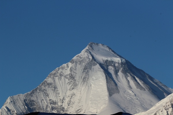 summit mountain snow caps