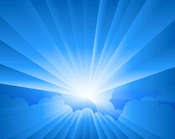 Sun Burst with Rays Background 