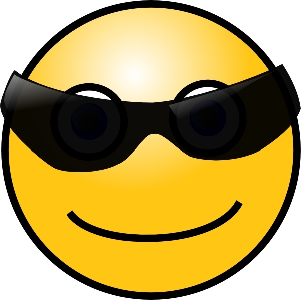 Sun Glasses Cool Smile clip art
