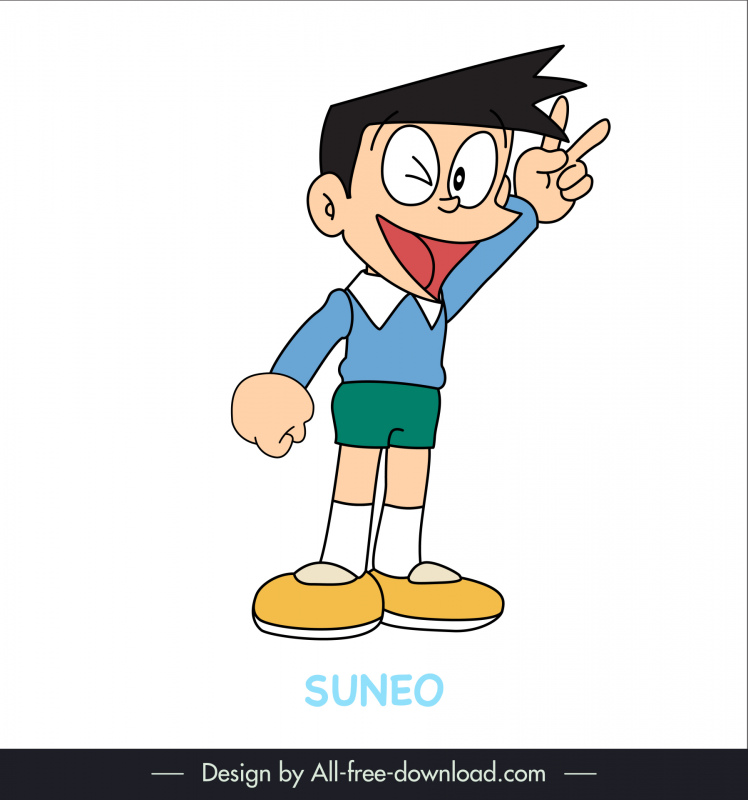 Suneo character icon dynamic cute cartoon sketch Vectors graphic art  designs in editable .ai .eps .svg .cdr format free and easy download  unlimit id:6925593