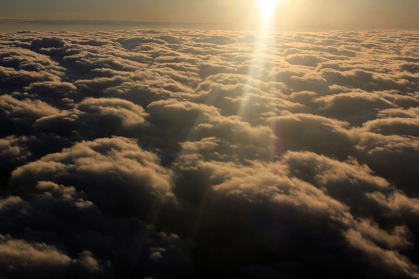 sunlight above the clouds 
