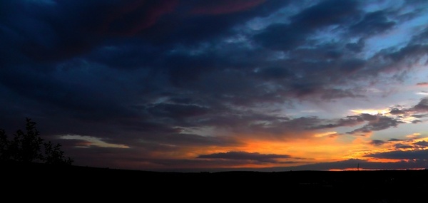 sunset evening sky sun sunset