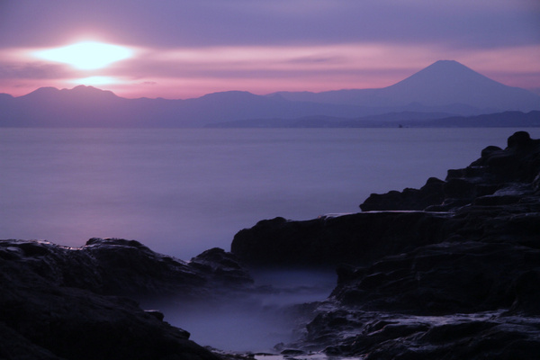 sunset from enoshima