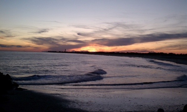 sunset in cape may nj