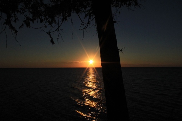 sunset on washington island wisconsin 