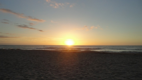 sunset sea beach 