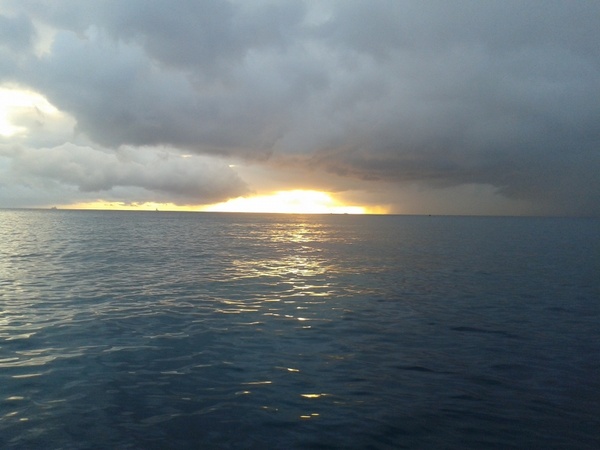 sunset sea sunsut sailing