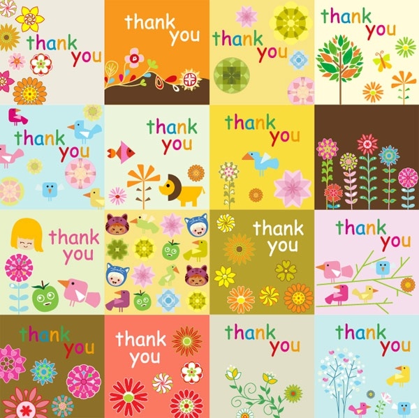 Super Cute Thank You Card Vector Free Vector In Encapsulated Postscript Eps Eps Vector Illustration Graphic Art Design Format Format For Free Download 850 41kb