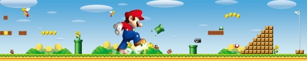super mario posters psd layered