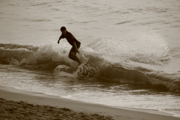 surfer wave beach 