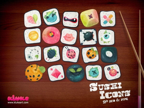 Sushi Icons icons pack
