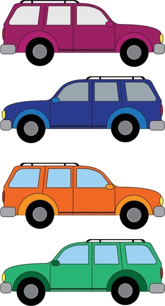 SUV cars Free vector in Open office drawing svg ( .svg ) vector