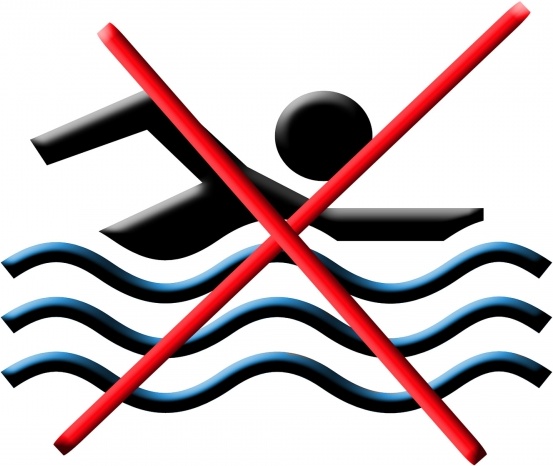 swimming is prohibited