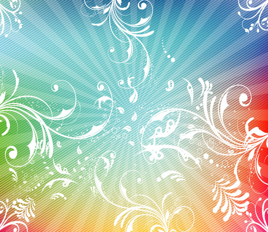 swirly lined colorful vector