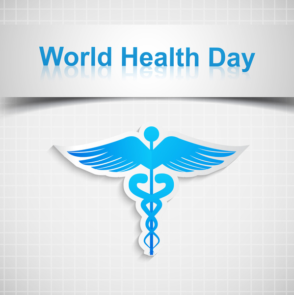 syringe for world health day medical symbol concept background