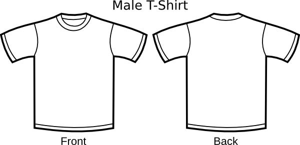 T Shirt Template clip art Free vector in Open office ...