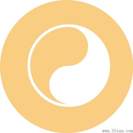 tai chi pattern icon vector 