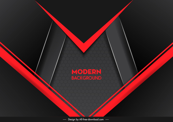 Geometric Red Background Black Graphic by noory.shopper · Creative