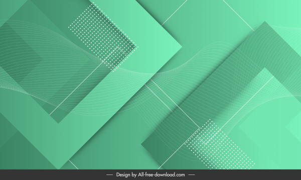 technology background template square geometry green modern