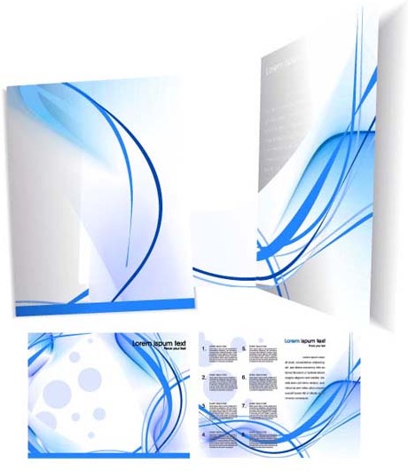 template cover brochure design vector