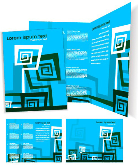 template cover brochure design vector