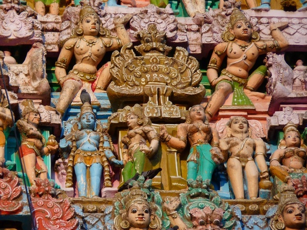 temple figures temple colorful