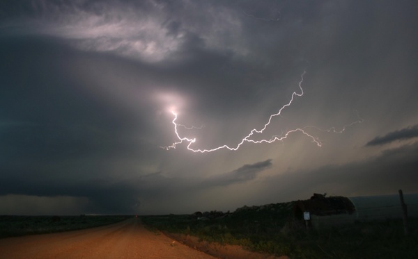 texas lightning sky