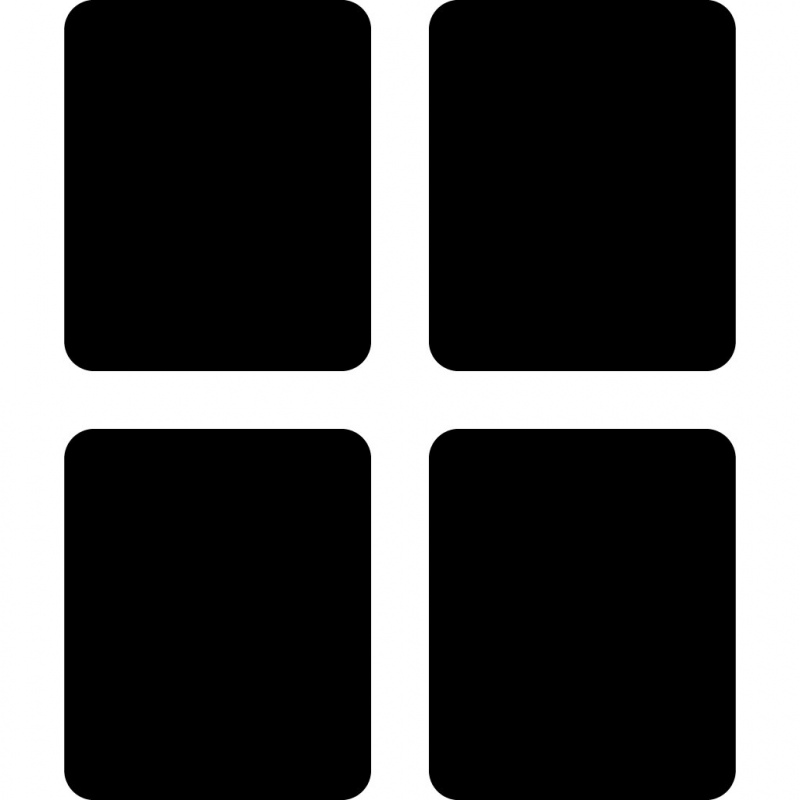 th large button sign icon flat silhouette symmetric squares outline 